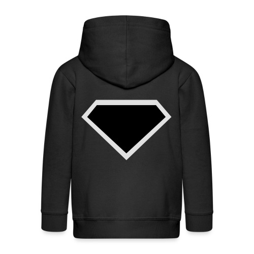 Diamond Black - Two colors customizable - Kids' Premium Hooded Jacket