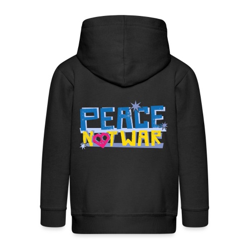 peace ukraine text - Kids' Premium Hooded Jacket