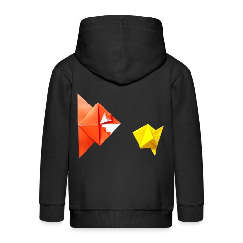Origami Piranha and Fish - Fish - Pesce - Peixe - Kids' Premium Hooded Jacket