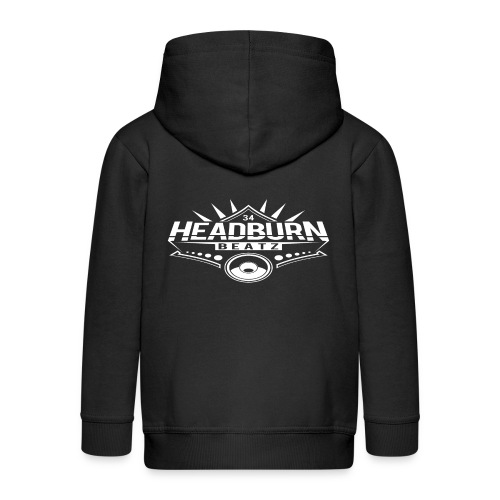 HeadburN - Logo Weiss - Kinder Premium Kapuzenjacke