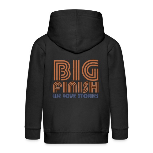 Retro Big Finish Logo - Kids' Premium Hooded Jacket