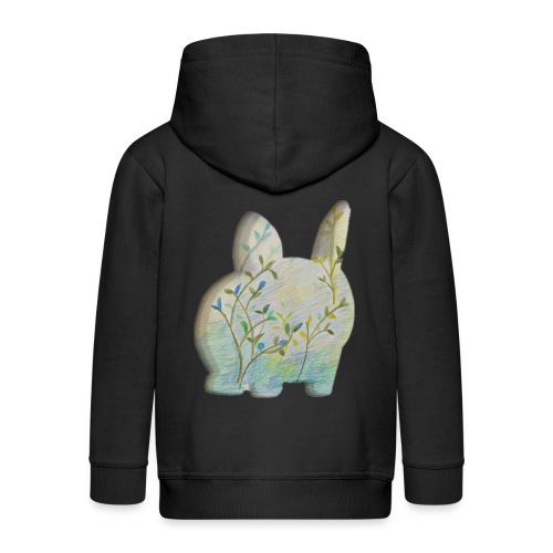Rabbit in the spring - Kids' Premium Hooded Jacket