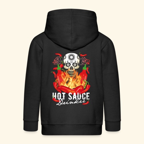 Hot Sauce Drinker Chili T-Shirt - Kinder Premium Kapuzenjacke