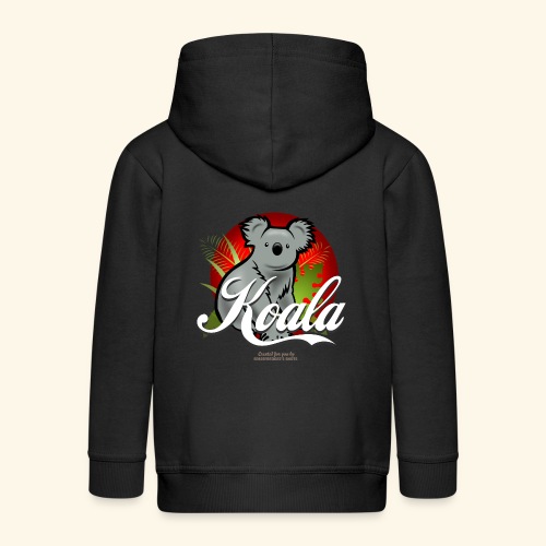 Koala T Shirt Design - Kinder Premium Kapuzenjacke