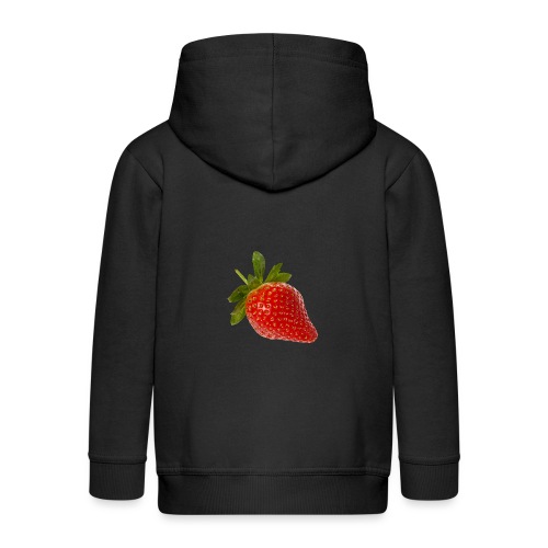 Erdbeere - Kinder Premium Kapuzenjacke