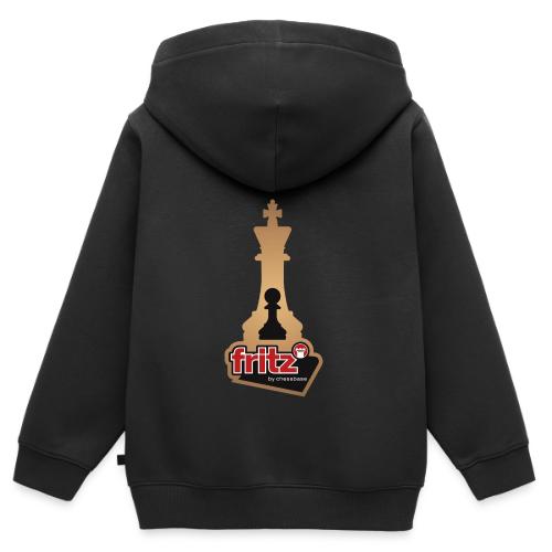 Fritz 19 Rey y Peón de ajedrez - Sudadera con cremallera y capucha para niño/adolescente Premium ecológica