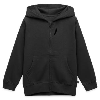 Pfeil - Pfeil - Kinder Premium Organic Zip Hoodie - Schwarz - Vorne - AI Model Kid Male (0cm)