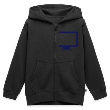 Computer - Kinder Premium Organic Zip Hoodie - Schwarz - Vorne - AI Model Kid Male (0cm)