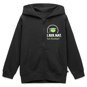 Doktor - Kinder Premium Organic Zip Hoodie - Schwarz - Vorne - AI Model Kid Male (0cm)