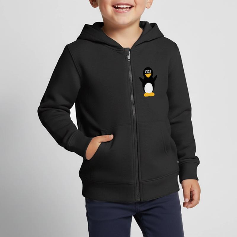 Pinguin Kinder Premium Organic Zip Hoodie