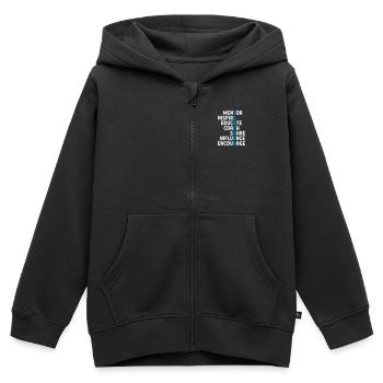 Teacher - Kinder Premium Organic Zip Hoodie - Schwarz - Vorne - AI Model Kid Male (0cm)