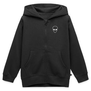 Alien - Kinder Premium Organic Zip Hoodie - Schwarz - Vorne - AI Model Kid Male (0cm)