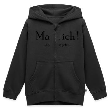 Cooler Spruch - Kinder Premium Organic Zip Hoodie - Schwarz - Vorne - AI Model Kid Male (0cm)