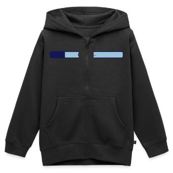 Ladebalken - Kinder Premium Organic Zip Hoodie - Schwarz - Vorne - AI Model Kid Male (0cm)