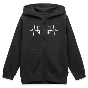 Jeep Addict - Sweat Premium à capuche zippé enfant bio - noir - Devant - AI Model Kid Male (0cm)
