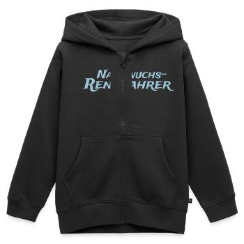 Nachwuchs-Rennfahrer - Kinder Premium Organic Zip Hoodie - Schwarz - Vorne - AI Model Kid Male (0cm)