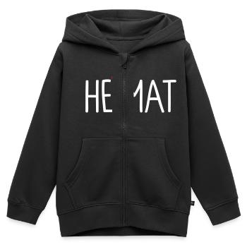 Heimat - Kinder Premium Organic Zip Hoodie - Schwarz - Vorne - AI Model Kid Male (0cm)