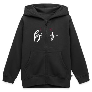 Boss Kleiner Chef Chefin Baby Kinder - Kinder Premium Organic Zip Hoodie - Schwarz - Vorne - AI Model Kid Male (0cm)