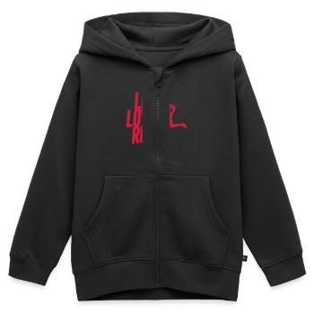 Live love run - Kinder Premium Organic Zip Hoodie - Schwarz - Vorne - AI Model Kid Male (0cm)