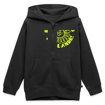 vom_lande - Kinder Premium Organic Zip Hoodie - Schwarz - Vorne - AI Model Kid Male (0cm)