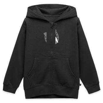 Baby Kind Pferd Hufeisen Einhorn Pony - Kinder Premium Organic Zip Hoodie - Schwarz - Vorne - AI Model Kid Male (0cm)