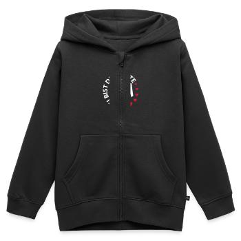 Baby Kinder Der beste Papa Best Dad - Kinder Premium Organic Zip Hoodie - Schwarz - Vorne - AI Model Kid Male (0cm)
