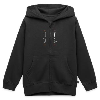Great Love Große Liebe Neue Liebe Baby Kinder - Kinder Premium Organic Zip Hoodie - Schwarz - Vorne - AI Model Kid Male (0cm)
