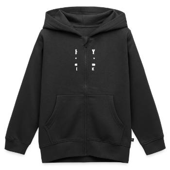 Hockey Dad - Kinder Premium Organic Zip Hoodie - Schwarz - Vorne - AI Model Kid Male (0cm)