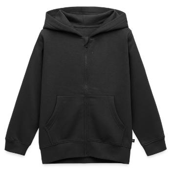 Volleyball team - Kids Premium Organic Zip-up Hoodie - black - Front - AI Model Kid Male (0cm)