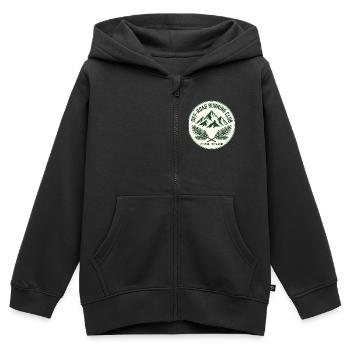 Off-Road Running Club - Kinder Premium Organic Zip Hoodie - Schwarz - Vorne - AI Model Kid Male (0cm)
