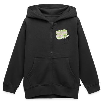 Matcha Club Illustration - Kinder Premium Organic Zip Hoodie - Schwarz - Vorne - AI Model Kid Male (0cm)