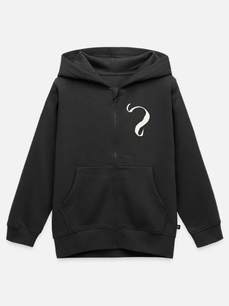 Leo / Löwe - Sternzeichen - Kinder Premium Organic Zip Hoodie - Schwarz