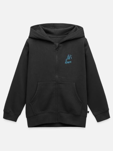 Lass uns tanzen - Kinder Premium Organic Zip Hoodie - Schwarz