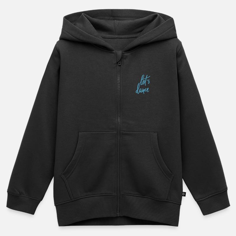 Dansons - Sweat Premium à capuche zippé enfant bio - noir