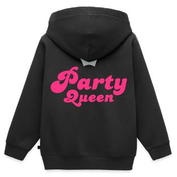 party - Kinder Premium Organic Zip Hoodie - Schwarz - Hinten - AI Model Kid Male (0cm)