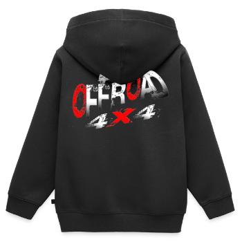 Offroad Fahrzeug 4x4 - Kinder Premium Organic Zip Hoodie - Schwarz - Hinten - AI Model Kid Male (0cm)