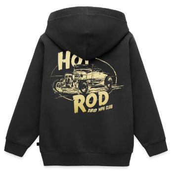 Garage Hot Rod V8 - Sweat Premium à capuche zippé enfant bio - noir - Dos - AI Model Kid Male (0cm)