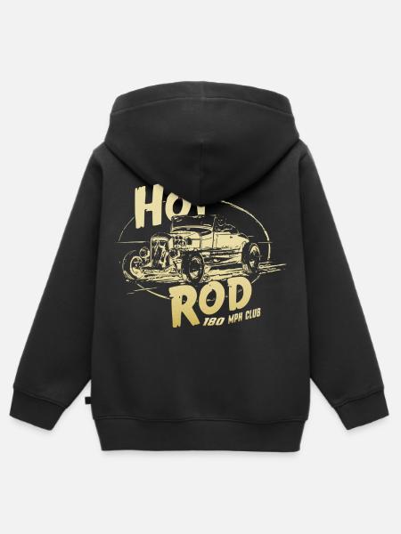 Hot rod garage V8 - Kids Premium Organic Zip-up Hoodie - black