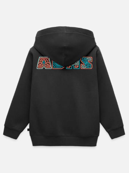ADHS - Kinder Premium Organic Zip Hoodie - Schwarz