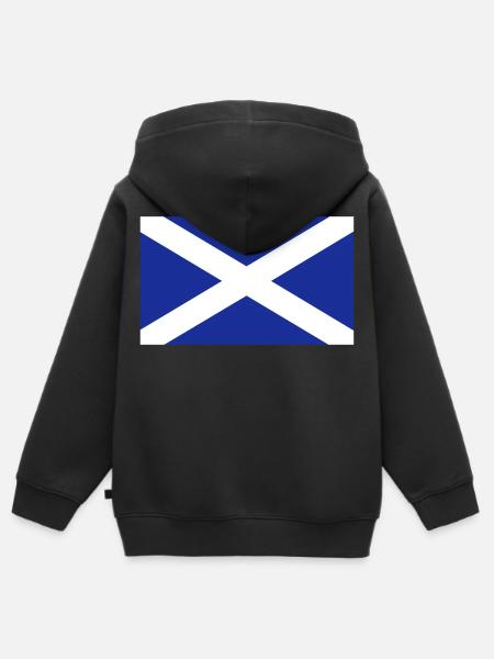 Indicateur d’Ecosse - Premium børne zip-hættetrøje økologisk - sort