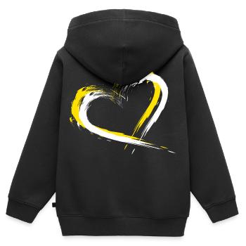 Cité du Vatican - Sweat Premium à capuche zippé enfant bio - noir - Dos - AI Model Kid Male (0cm)