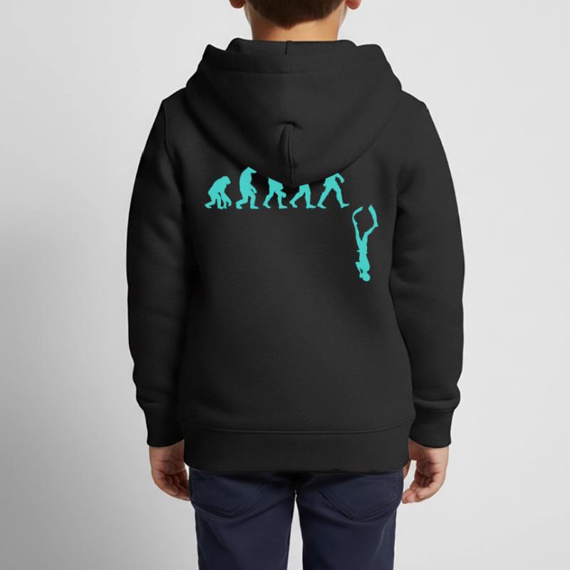 Freediving Evolution Kids Premium Organic Zip-up Hoodie
