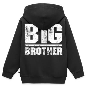Orwellscher Überwachungs-Bold - Kinder Premium Organic Zip Hoodie - Schwarz - Hinten - AI Model Kid Male (0cm)
