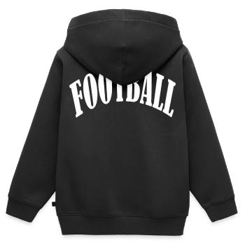 autocollant de but de springbreak de lycée fan de football - Sweat Premium à capuche zippé enfant bio - noir - Dos - AI Model Kid Male (0cm)