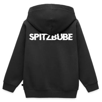 Spitzbube - Kinder Premium Organic Zip Hoodie - Schwarz - Hinten - AI Model Kid Male (0cm)