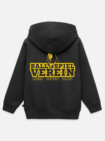 Dortmund Fußball Fan - Kinder Premium Organic Zip Hoodie - Schwarz