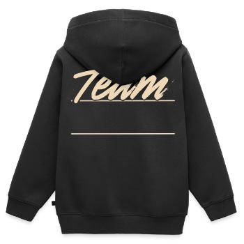 Team - Kinder Premium Organic Zip Hoodie - Schwarz - Hinten - AI Model Kid Male (0cm)