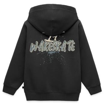 Wakeskate Wakeskating Wakeskater Wakeboard - Kinder Premium Organic Zip Hoodie - Schwarz - Hinten - AI Model Kid Male (0cm)