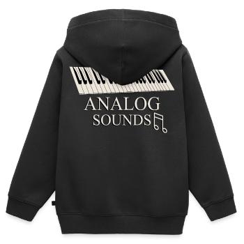 Pianist - Kinder Premium Organic Zip Hoodie - Schwarz - Hinten - AI Model Kid Male (0cm)