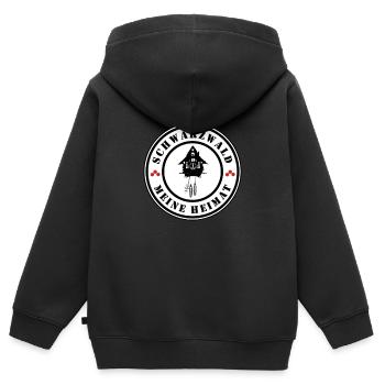 Schwarzwald meine Heimat - Kinder Premium Organic Zip Hoodie - Schwarz - Hinten - AI Model Kid Male (0cm)